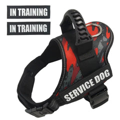 Harnais pour Chien d'Assistance avec Patchs Réfléchissants | Gilet Anti-Traction