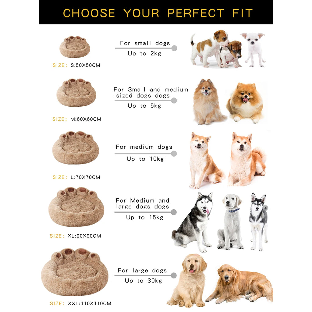 Luxury Fluffy Calming Dog Bed