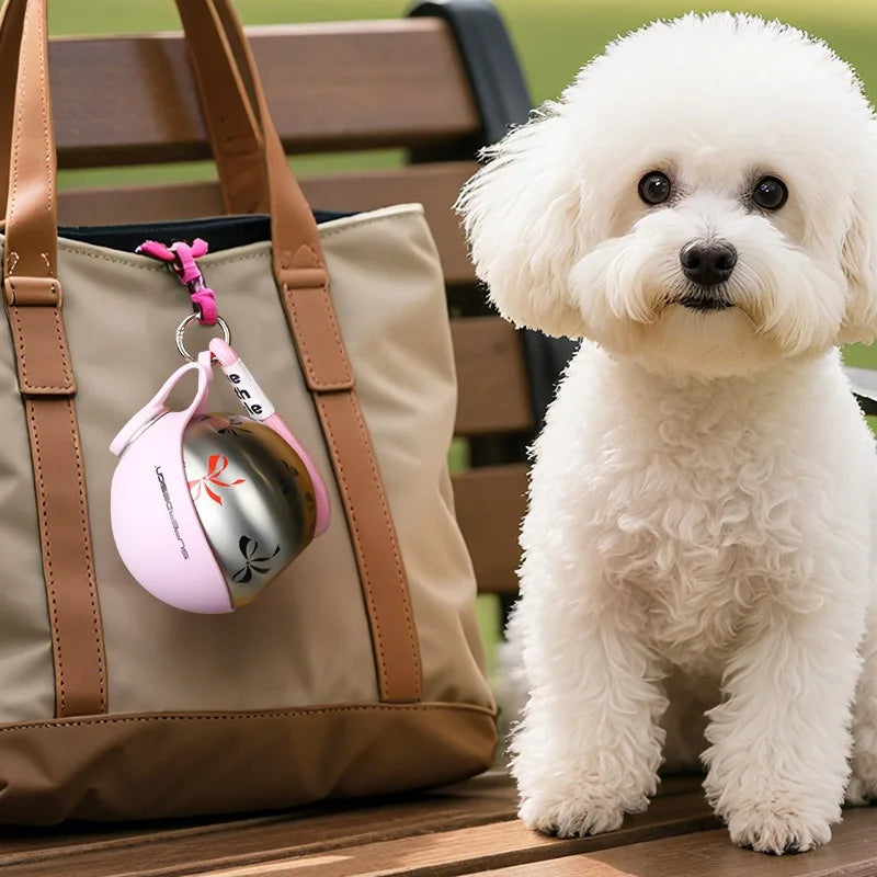 Compact Stainless Steel Dog Water Bottle