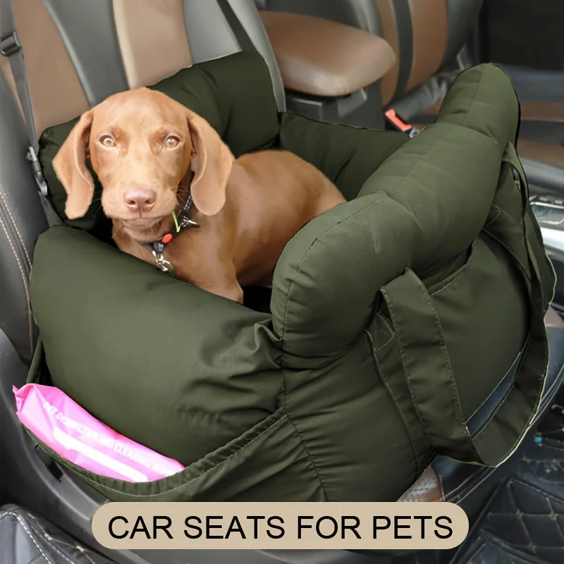 Premium Dog Car Seat with Safety Belt