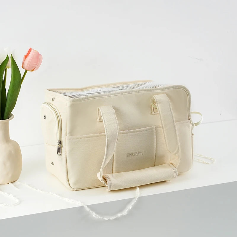 Soft Travel Shoulder Bag for Small Dogs & Cats