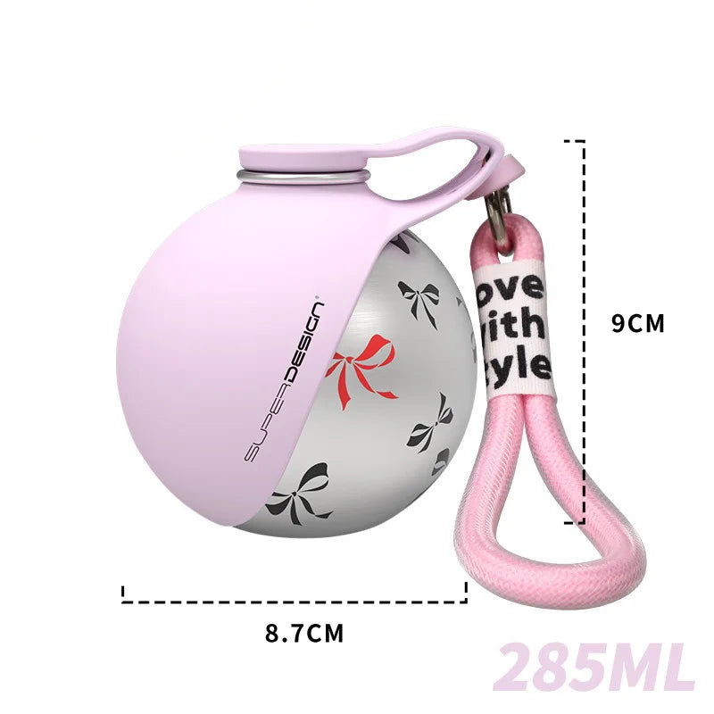 Compact Stainless Steel Dog Water Bottle