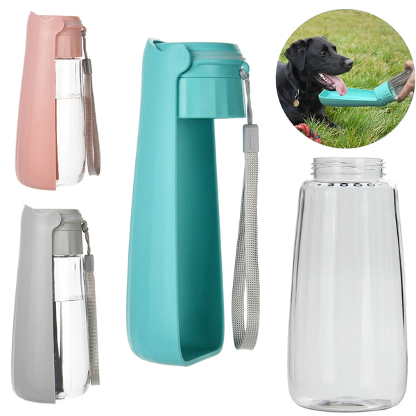 Gourde pour Chien Portable avec Bol Anti-Fuite | Fontaine d'Eau de Voyage pour Animal