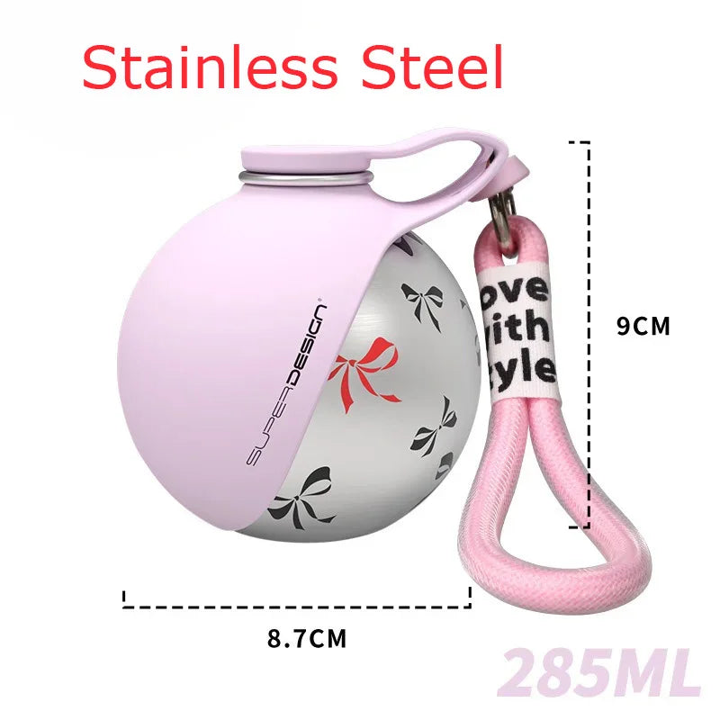 Compact Stainless Steel Dog Water Bottle