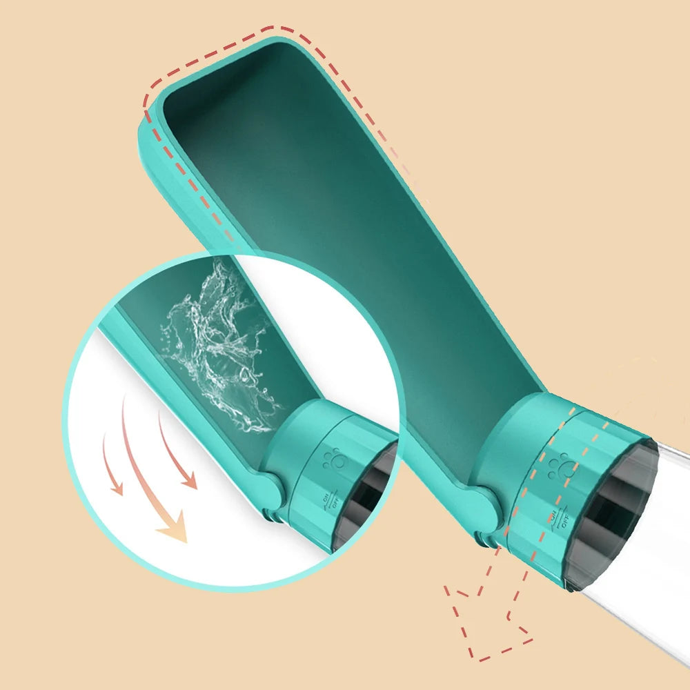 Portable Dog Water Bottle with Leak-Proof Bowl | Travel Pet Water Dispenser