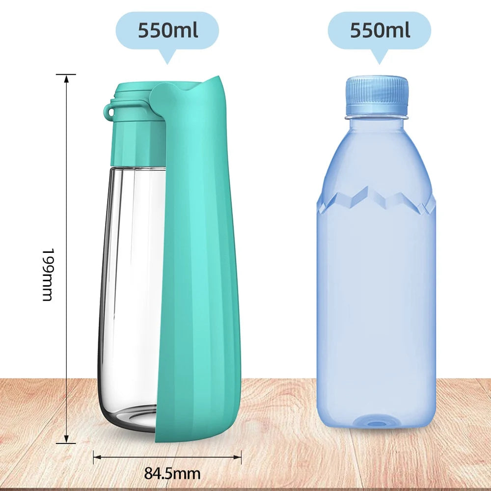 Portable Dog Water Bottle with Leak-Proof Bowl | Travel Pet Water Dispenser